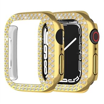 För Apple Watch SE (2022) 40 mm / SE 40 mm / Series 6 / 5 / 4 40 mm Shiny Rhinestone Decor Hard PC Watch Fodral Skyddsram