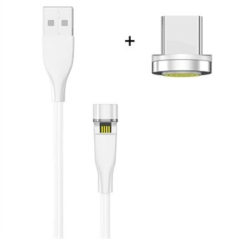 2M Magnetic Type-C USB Data Sync laddare kabel för Samsung Huawei Xiaomi