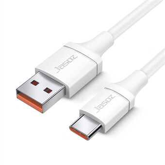 JASOZ T-D188 0,5 m USB till Type-C 6A snabbladdningskabel Datasladd för Android-telefon