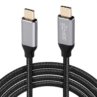 1,2 m typ C till typ C kabel Thunderbolt 3.0 10 Gbps datumöverföring Snabbladdningssladd kompatibel för bärbara datorer med mera