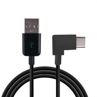 UC-011-BK-3.0M 90 graders rätvinklad USB 3.1 Type-C USB-kabel för surfplatta och mobiltelefon (3M)