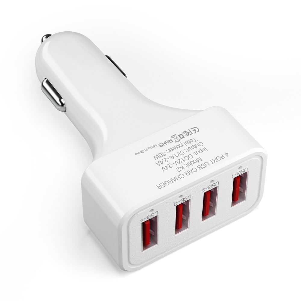 4 way usb car outlet charger