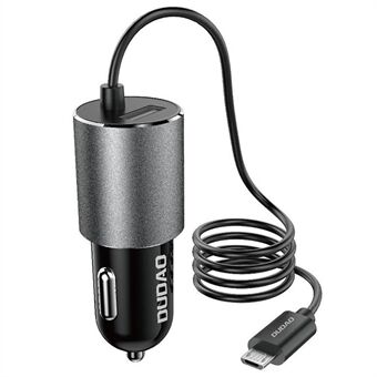 DUDAO R5Pro 3.4A USB Telefonladdare Adapter Billaddare med Inbyggd Kabel - Typ