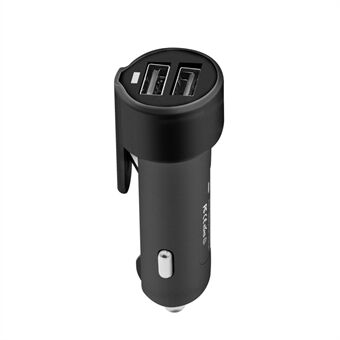 Dual USB Car Charger Anti-scratch Anti-slip 3-in-1 Emergency Safety Escape Tool Window Breaker Seat Belt Cutter