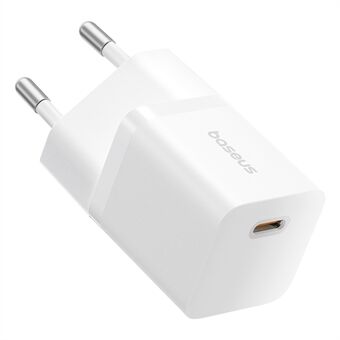 BASEUS GaN5 Snabbladdare 25W Type-C Port Väggladdningsadapter (Mini), EU-kontakt