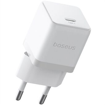 BASEUS Palm USB-C Enkelt Port 20W Snabbladdare EU-kontakt Väggladdningsadapter