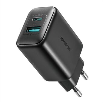 JOYROOM JJR-TCF23 25W Laddare USB-C+USB-A Dubbla portar Snabbladdningsadapter, EU-kontakt