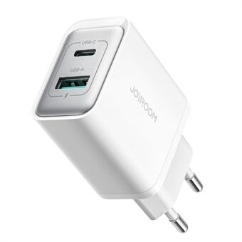 JOYROOM JR-TCF15 30W Väggladdare USB-C+USB-A Dubbel Port PD Snabbladdningsadapter, EU-kontakt