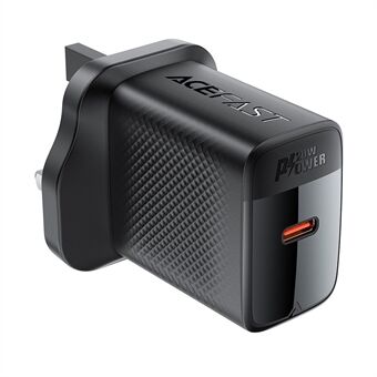 ACEFAST A83 PD 20W Enkel USB-C GaN Laddare Telefonväggladdare Adapter, UK-kontakt