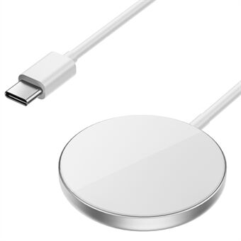 WIWU Wi-W029 QI2 Rund Magnetisk Trådlös Laddare Telefon Laddningsplatta med Type-C Kabel