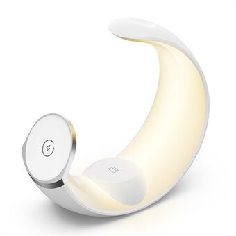 T9 För Samsung Klocka / Airpods / Telefon Magnetisk Laddningsställ 15W Trådlös Laddare Nattlampa