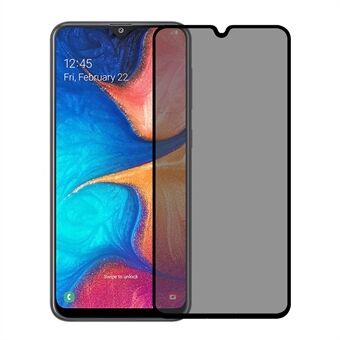 Anti-peep skyddsfilm av helskärmshärdat glas för Samsung Galaxy A20e