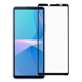 RURIHAI Helfäst Ultra Tunn 0.26mm 2.5D Solid Defense Härdat Glas Skärmskydd för Sony Xperia 10 III 5G