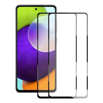 AMORUS 2st/set Sekundärhärdande hellim Nötningsbeständigt sidentryck Ultraklart skärmskydd i härdat glas för Samsung Galaxy A52 4G / 5G / A52s 5G