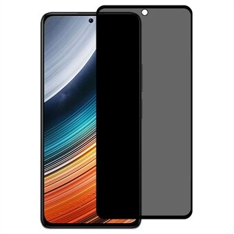 Anti- Spy härdat glasfilm för Xiaomi Redmi K40S, silketryck helt täckande helt lim Anti-Peep Privacy Screen Protector