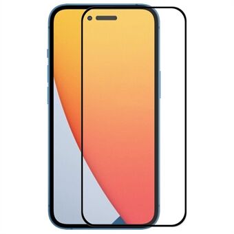 ENKAY HAT Prince För iPhone 14 Pro  högt aluminium-silikon glas skärmskydd 2,5D Arc Edge 0,26 mm 9H Heltäckande Hellim HD Klarfilm