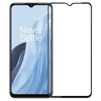 PINWUYO JK 3D Böjd Härdat Glas Film-2 för OnePlus Nord N300 5G HD Clear High Aluminium-kiselglas Hellimmad helskärmsskydd