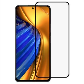 För Xiaomi Poco F4 5G / Redmi K40S 5G Komplett täckande Skärmskydd Silke Utskrift Heltäckande Helt lim Klart härdat glasfilm