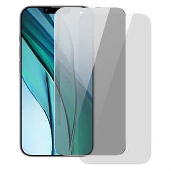 BASEUS 2 stycken / förpackning för iPhone 14 6,1 tum / 13 / 13 Pro 6,1 tum Helglas Kristall Spioneringssäker Härdat Glas Film 0,3 mm HD Klar Skärmskydd