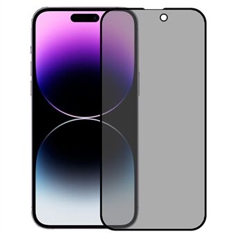 För iPhone 16 Pro Max Härdat Glas Skärmskydd Fulltäckande Anti-Spion Silkestryckt Skärmskyddsfilm