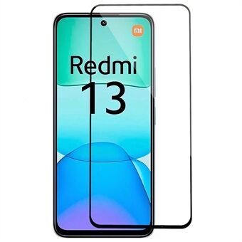 För Xiaomi Redmi 13 5G / 13 4G Härdat Glas Full Skärmskydd Fullt Lim Silkens Tryck Skärmfilm