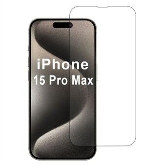 För iPhone 15 Pro Max Skärmskydd Högaluminiumsilikonglasfilm 0,33mm Ultratunn 9H Hårdhet