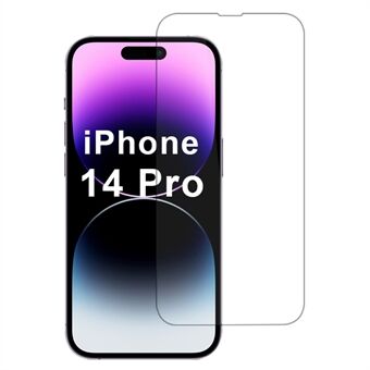 För iPhone 14 Pro skärmskydd 2.5D klar högaluminium-kiselfilm