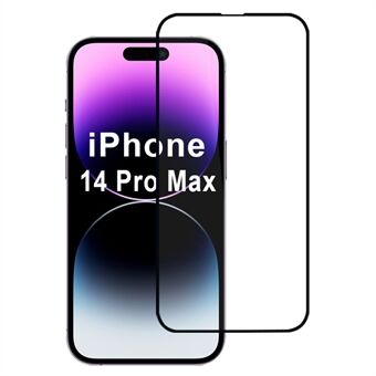 För iPhone 14 Pro Max Skärmskydd 2.5D Hög Aluminiumsilikonglas Film