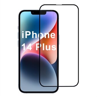 För iPhone 14 Plus Skärmskydd Högt Aluminium-Kiselglas Silk Tryck