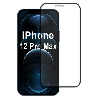 För iPhone 12 Pro Max skärmskydd hög aluminium-silikonglas silkesttryck