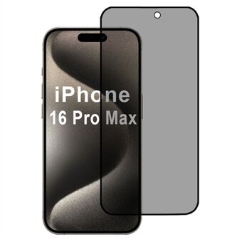 För iPhone 16 Pro Max Sekretessskärmskydd 2.5D Silk Printing Film 28 Grader Anti Spion