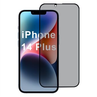 För iPhone 14 Plus 2.5D skärmskydd, anti-spion, privat, full täckning