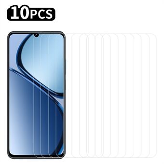 RURIHAI 10 stycken för Oppo A3 5G / Reno12 F 5G skärmskydd 2,5D hög aluminium-kiselglasfilm