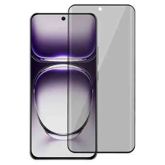 För Oppo Reno12 Pro 5G (Global) Anti-Spy Härdat Glas Skärmskydd 3D Kurvad Kant