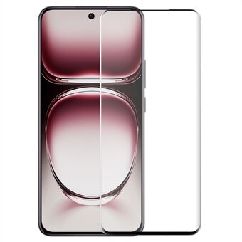 NORTHJO A+ För Oppo Reno12 5G (Global) / Reno12 Pro 5G (Global) Skärmskydd Härdat Glas 3D Böjd Film - Svart