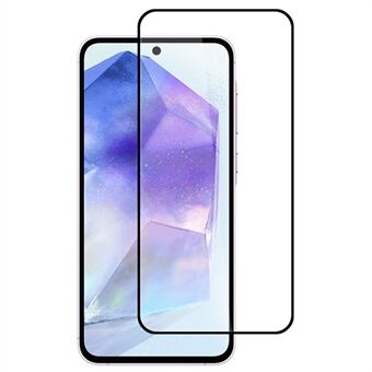 För Samsung Galaxy A55 5G Hög Aluminium-Kiselglassfilm 2.5D Silketryckt Skärmskydd