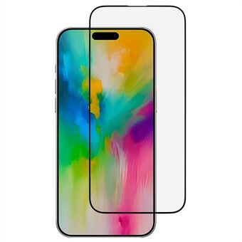 För iPhone 16 skärmskydd Ultraklart 9D bågkanter härdat glasfilm komplett täckning