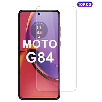 10 st / förpackning för Motorola Moto G84 5G Skärmskydd 0,33 mm 2.5D Ultra Clear