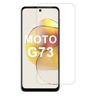 För Motorola Moto G73 5G skärmskydd 2.5D bågkant hög genomskinlighet