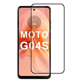 För Motorola Moto G04s 4G Skärmskydd 2.5D Bågad Kant Hög Aluminium-Kisel Glasfilm