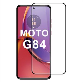 För Motorola Moto G84 5G skärmskydd 2.5D silk printing anti-fingerprint fullständigt skydd