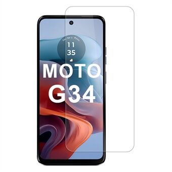 För Motorola Moto G34 5G Skärmskydd Fingeravtrycksfritt 0,33mm 2,5D