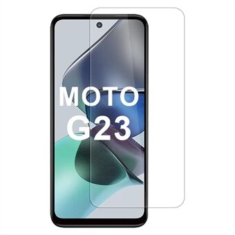 För Motorola Moto G23 4G: Hög aluminium-kiselglas skärmskydd 2.5D bågkant