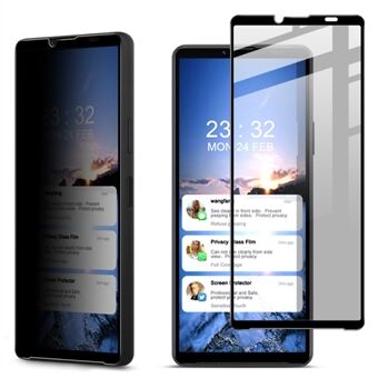 IMAK För Sony Xperia 10 VI Anti-Peep Härdat Glas Skärmskydd Full Täckning