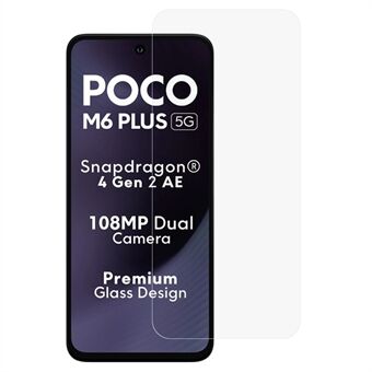 För Xiaomi Poco M6 Plus 5G Härdat Glas Skärmskydd 0,25 Arc Edge Ultra Clear Skärmfilm