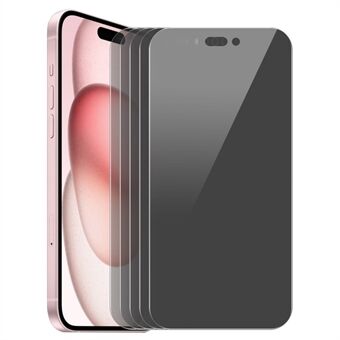 ENKAY HAT PRINCE 5st För iPhone 16 Plus Tempererat Glas Film Anti-Spion Sekretess Skydd Skärmskydd