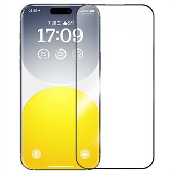 BASEUS Sapphire-serien För iPhone 16 Pro Max Fulltäckande HD Härdat Glas Skärmskydd