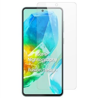 AMORUS För Samsung Galaxy M55s 5G Skärmskydd 2.5D Båge Kant 9H Högt Aluminium-Kisel Glasfilm