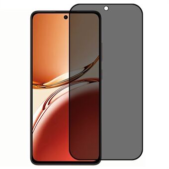 För Oppo Reno12 F 5G Anti-Peep Fullskyddande Skärmskydd Silketryckt Härdat Glasfilm