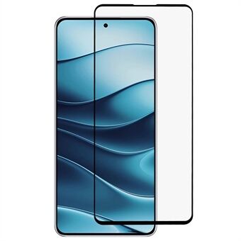 För Xiaomi Redmi Note 14 5G Skärmskydd Silkestryck Full Lim Härdat Glas Skärmfilm